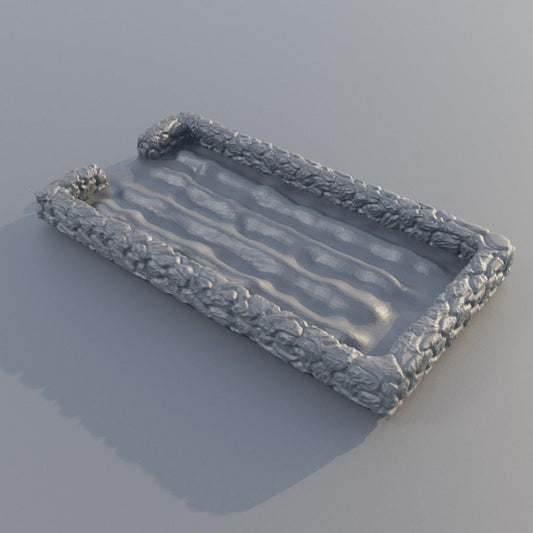 Farm Plot - Tabletop Terrain - 28 MM, Tabletop 3D Printed Terrain by MiniatureLand, Perfect for Wargaming and RPGs