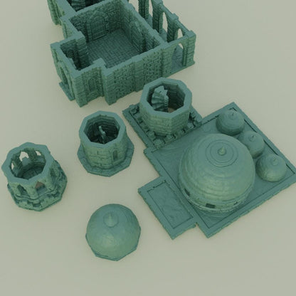 Desert Minaret - Tabletop Terrain - 28 MM Tabletop 3D Printed Terrain by MiniatureLand, Perfect for Wargaming and RPGs