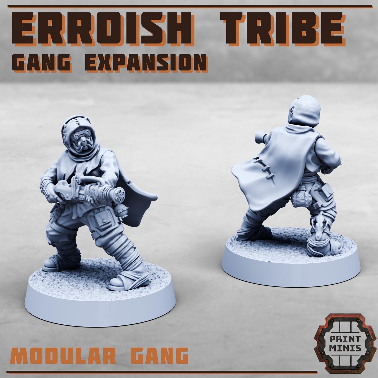 Erroish Tribe - Gang Expansion 2 -  Sci-Fi Grimdark Mercenaries by Print Minis