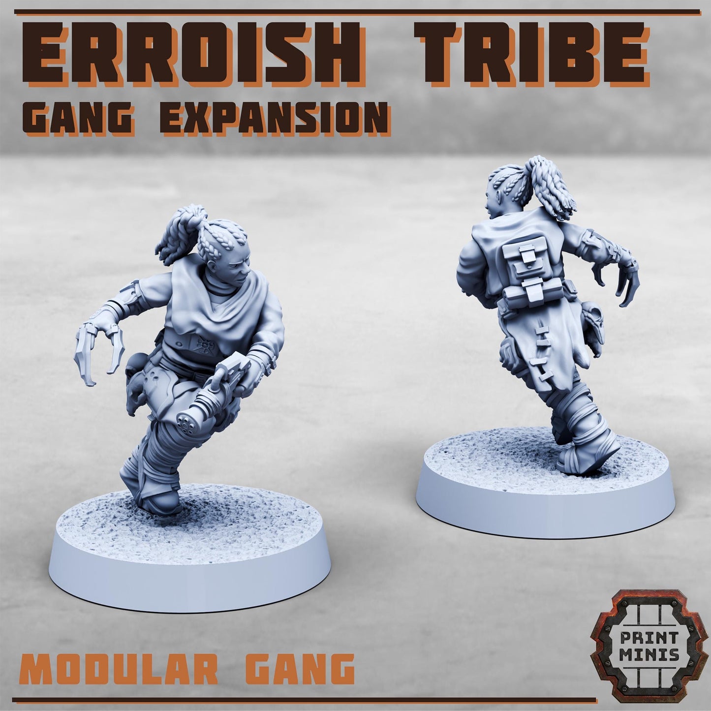 Erroish Tribe - Gang Expansion 2 -  Sci-Fi Grimdark Mercenaries by Print Minis