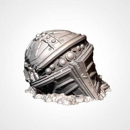 MEGA TITAN DESTROYED Txarli Factory Sci-Fi modular Wreckage Set, Perfect for Tabletop Wargames