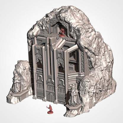 THE ISOLATED MOUNTAIN Txarli Factory Dwarven Holds 5-part Terrain Set, Perfect for Tabletop Wargames