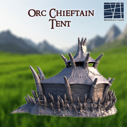 Orc Shaman Tent - Tabletop Terrain - 28 MM, Tabletop 3D Printed Terrain by MiniatureLand, Perfect for Wargaming and RPGs