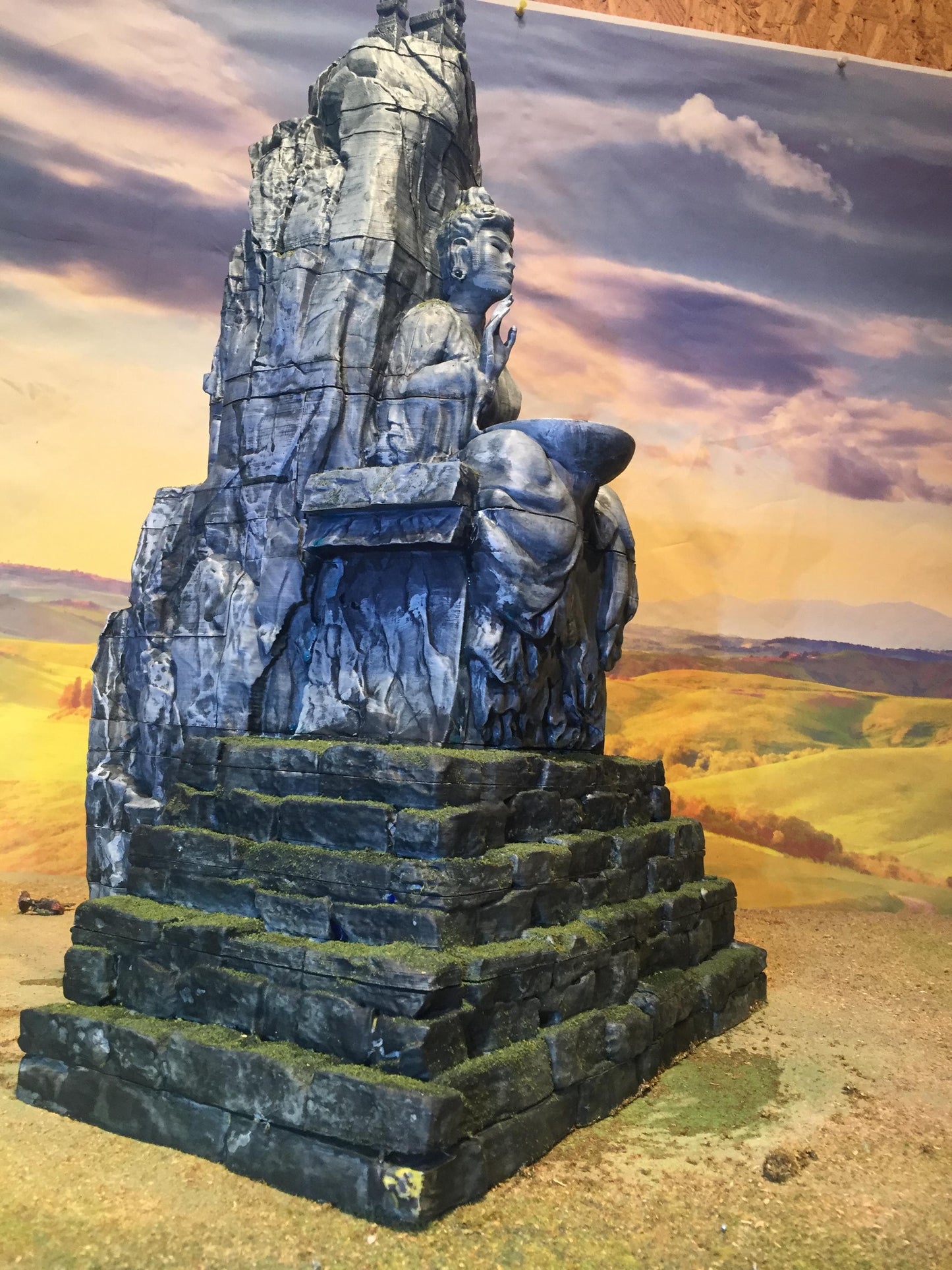 Buddha with 7 layer Dungeon - 3D Printed Tabletop Terrain, Perfect for Wargames, Role Playing Games, Tabletop Games