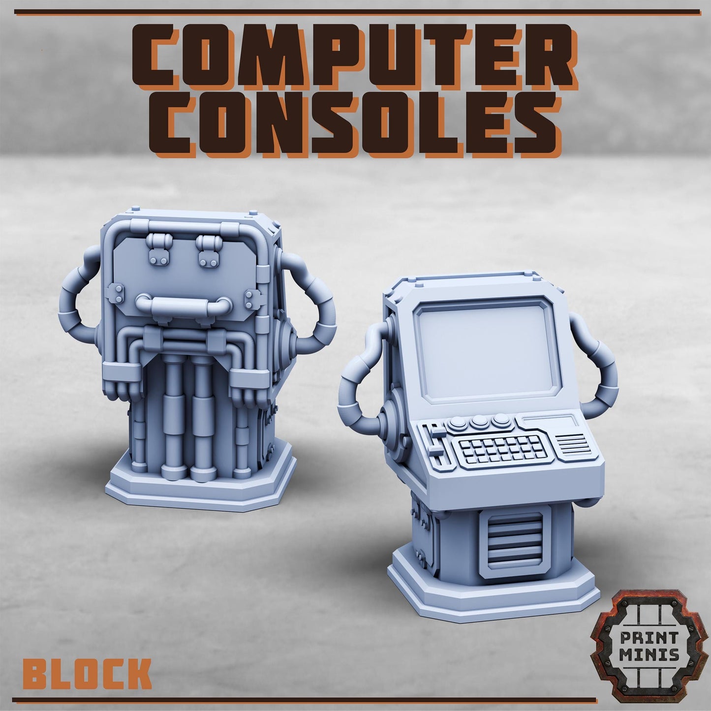 Computer Consoles - Sci-Fi Grimdark Civilians by Print Minis