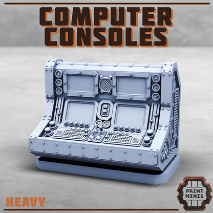 Computer Consoles -  Sci-Fi Grimdark Civilians by Print Minis