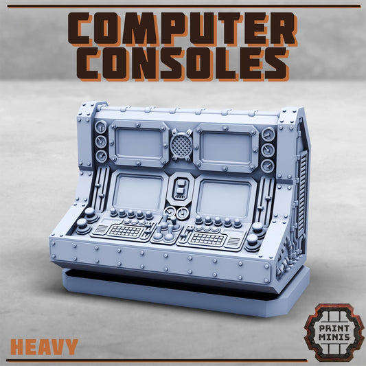 Computer Consoles -  Sci-Fi Grimdark Civilians by Print Minis