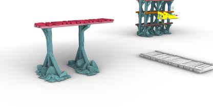 Scaffolding Super Set - 3D Printed Tabletop Terrain, Perfect for Wargames, Role Playing Games, Tabletop Games