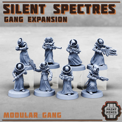 Silent Spectres - Gang Expansion - Silent Spectres Gang - Sci-Fi Grimdark Mercenaries by Print Minis