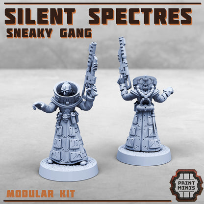 The Silent Spectres - a Sneaky Gang - Silent Spectres Gang - Sci-Fi Grimdark Mercenaries by Print Minis