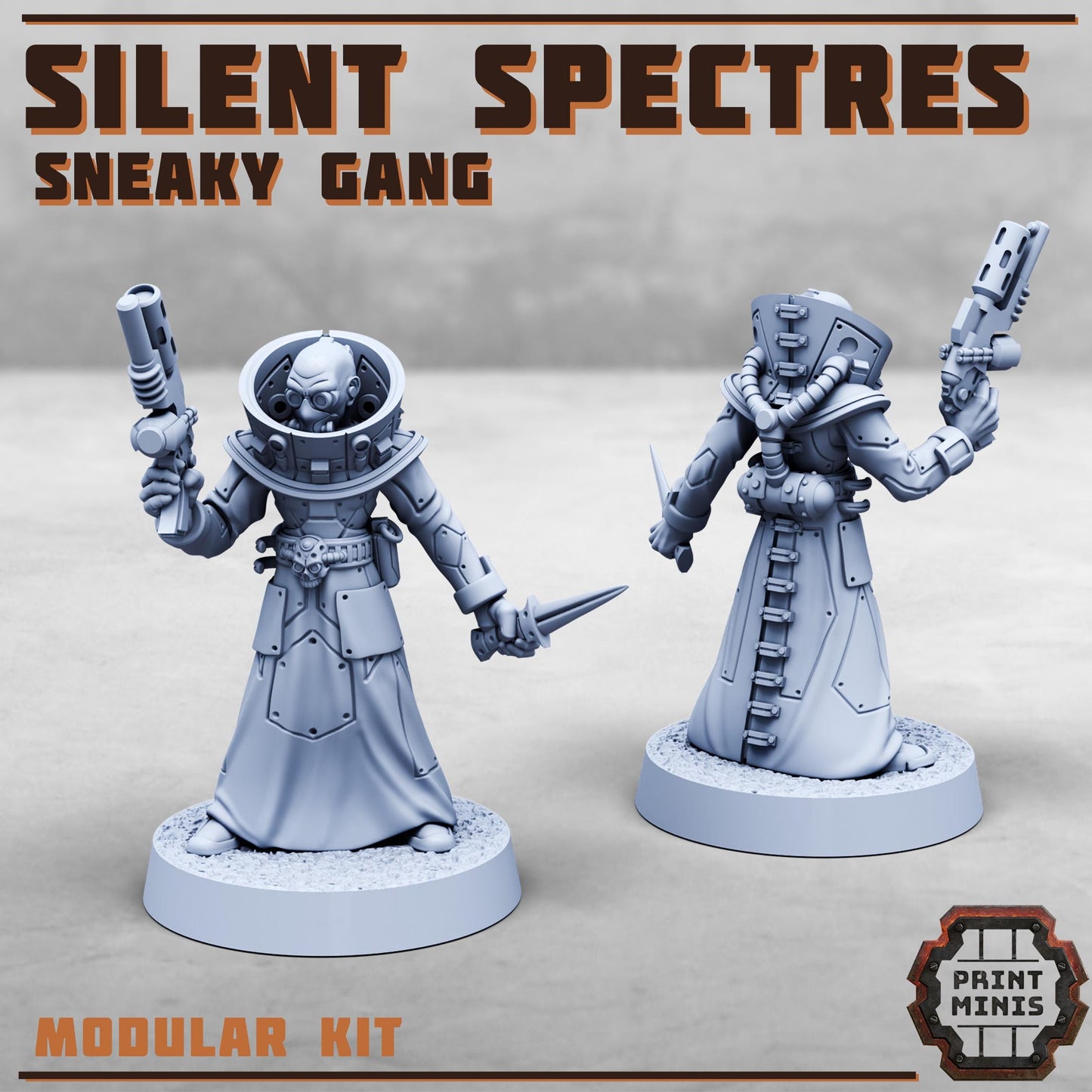 The Silent Spectres - a Sneaky Gang - Silent Spectres Gang - Sci-Fi Grimdark Mercenaries by Print Minis