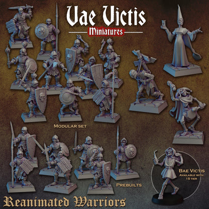 Reanimated warriors, Henchmen, Bits and Weapon Conversions for Fantasy Games by Vae Victis, perfect for Fantasy Wargames and Tabletop RPGs