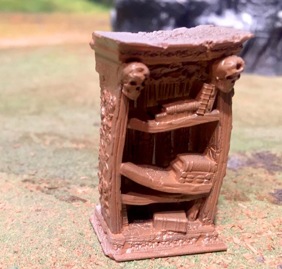 Rotten Gothic Furniture Set 2 - Scatter Terrain by GameScape3D - 3D Printed Terrain, Perfect for Wargames, Board Games, RPGs