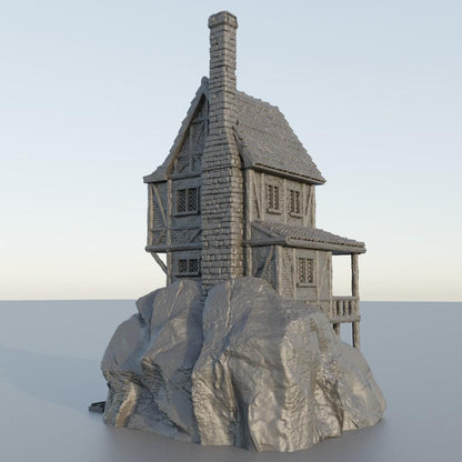 Old Miner House - Tabletop Terrain - 28 MM, Tabletop 3D Printed Terrain by MiniatureLand, Perfect for Wargaming and RPGs
