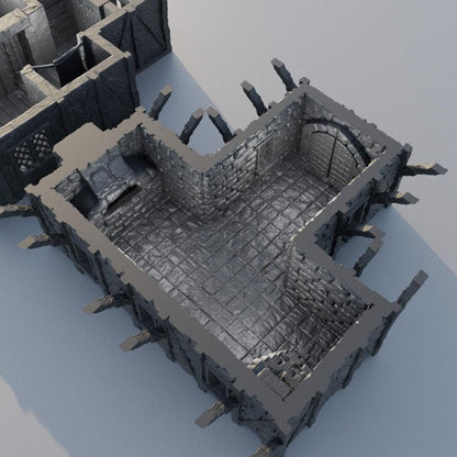 Village Brothel - Tabletop Terrain - 28 MM, Tabletop 3D Printed Terrain by MiniatureLand, Perfect for Wargaming and RPGs