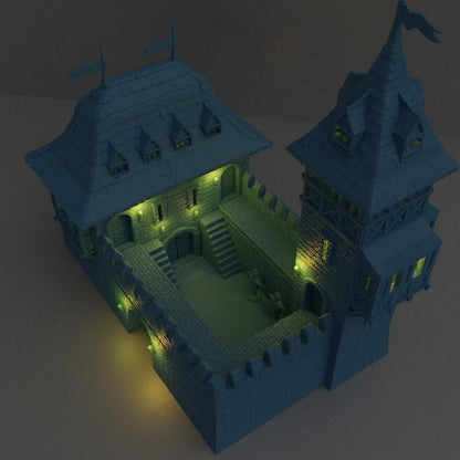 Medieval Guard House - Tabletop Terrain - 28 MM, Tabletop 3D Printed Terrain by MiniatureLand, Perfect for Wargaming and RPGs