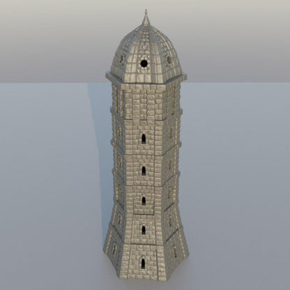 Ivory Tower- Tabletop Terrain - 28 MM, Tabletop 3D Printed Terrain by MiniatureLand, Perfect for Wargaming and RPGs