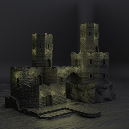 Island Prison - Tabletop Terrain - 28 MM, Tabletop 3D Printed Terrain by MiniatureLand, Perfect for Wargaming and RPGs