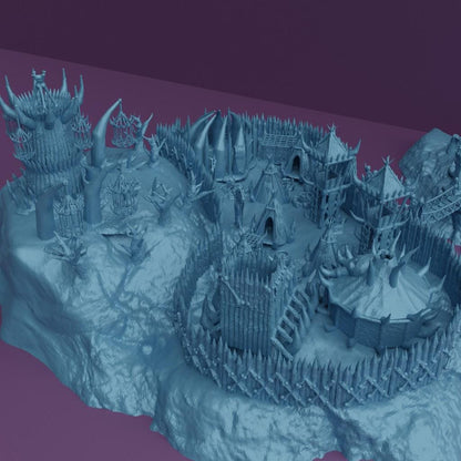 Modular Goblin Camp - Tabletop Terrain - 28 MM Tabletop 3D Printed Terrain by MiniatureLand, Perfect for Wargaming and RPGs