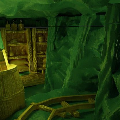 Coal Mine Entrance - Tabletop Terrain - 28 MM, Tabletop 3D Printed Terrain by MiniatureLand, Perfect for Wargaming and RPGs