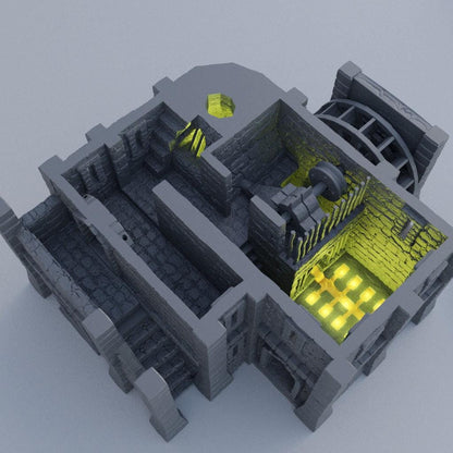 Medieval Foundry- Tabletop Terrain - 28 MM, Tabletop 3D Printed Terrain by MiniatureLand, Perfect for Wargaming and RPGs