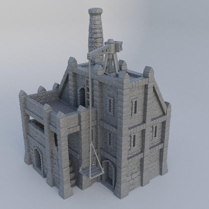 Medieval Foundry- Tabletop Terrain - 28 MM, Tabletop 3D Printed Terrain by MiniatureLand, Perfect for Wargaming and RPGs