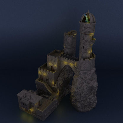 Medieval Observatory - Tabletop Terrain - 28 MM, Tabletop 3D Printed Terrain by MiniatureLand, Perfect for Wargaming and RPGs