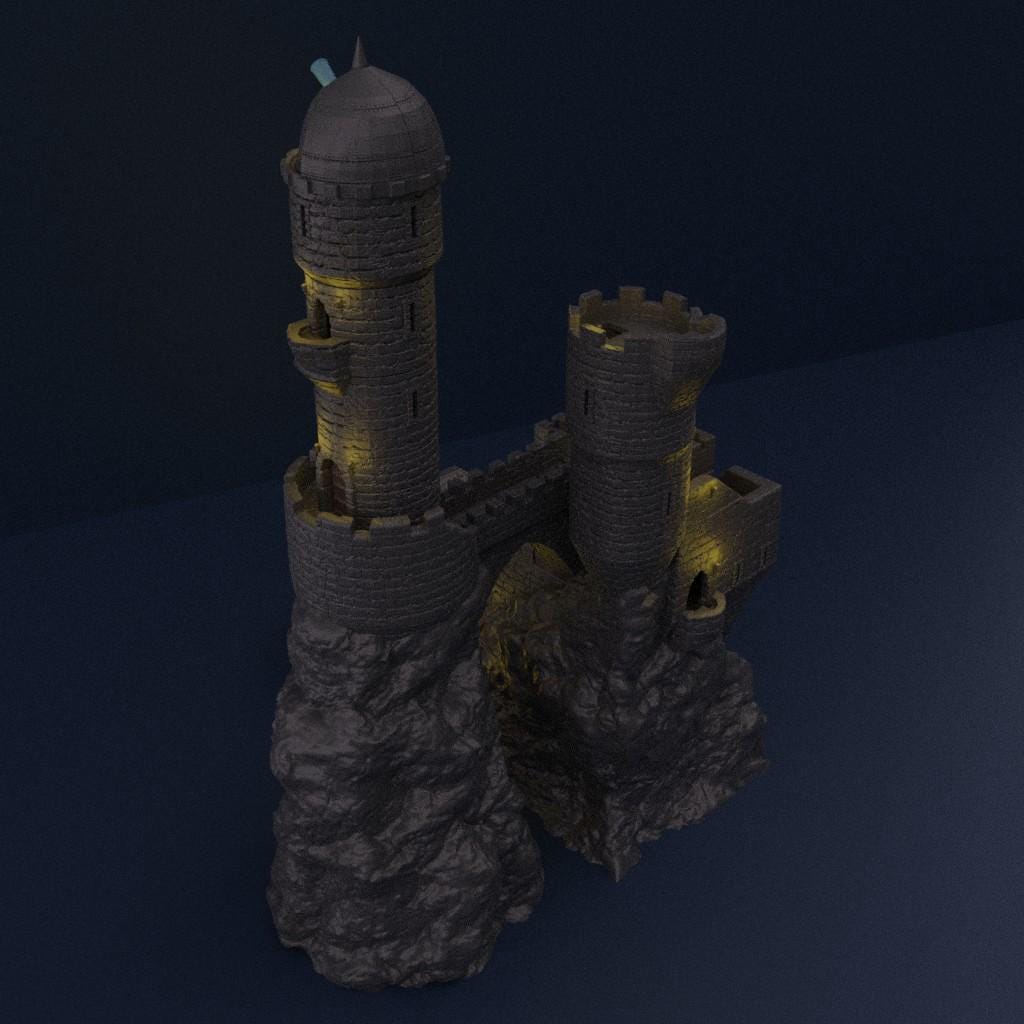 Medieval Observatory - Tabletop Terrain - 28 MM, Tabletop 3D Printed Terrain by MiniatureLand, Perfect for Wargaming and RPGs