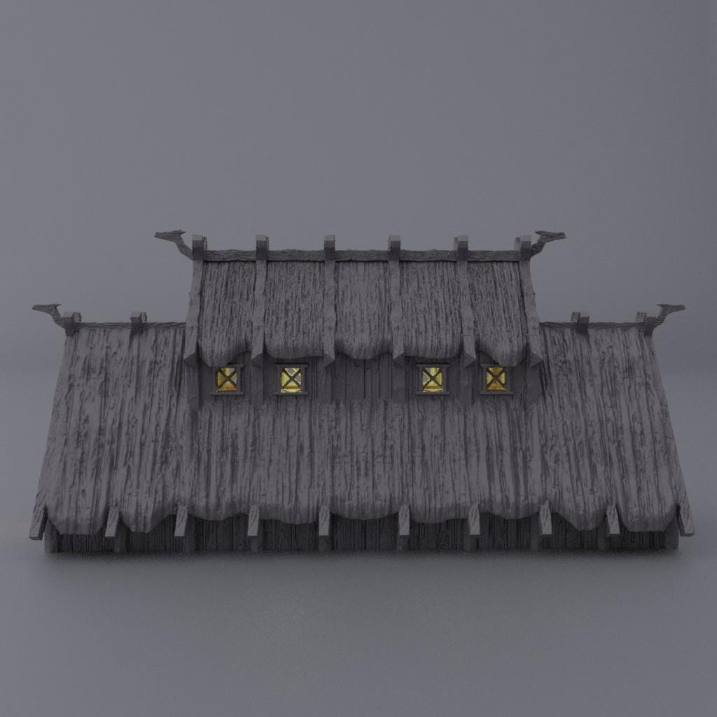 Viking MeadHouse - Tabletop Terrain - 28 MM, Tabletop 3D Printed Terrain by MiniatureLand, Perfect for Wargaming and RPGs