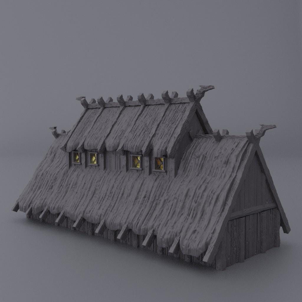 Viking MeadHouse - Tabletop Terrain - 28 MM, Tabletop 3D Printed Terrain by MiniatureLand, Perfect for Wargaming and RPGs