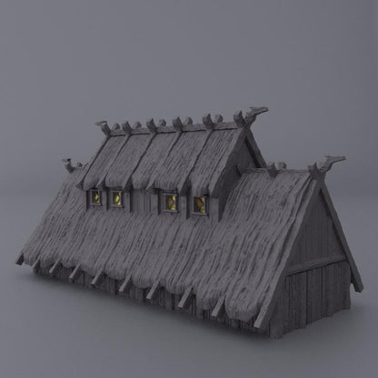 Viking MeadHouse - Tabletop Terrain - 28 MM, Tabletop 3D Printed Terrain by MiniatureLand, Perfect for Wargaming and RPGs