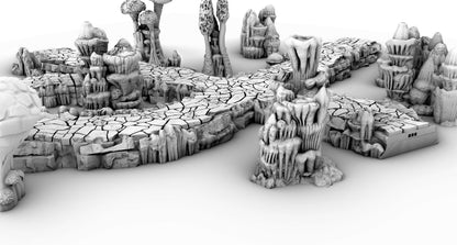 Underdark Road - 3D Printed Tabletop Terrain, Perfect for Wargames, Board Games, Role Playing Games