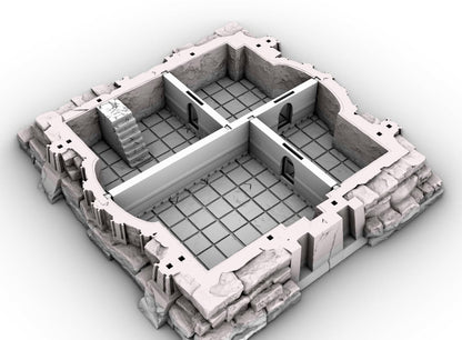 Evil Temple by GameScape3D - 3D Printed Tabletop Terrain, Perfect for Wargames, Board Games, RPGs