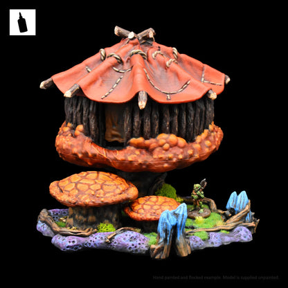 Goblin Mushroom House & Lilly Pad Walkway by GameScape3D - 3D Printed Tabletop Terrain, Perfect for Wargames, Board Games, RPGs