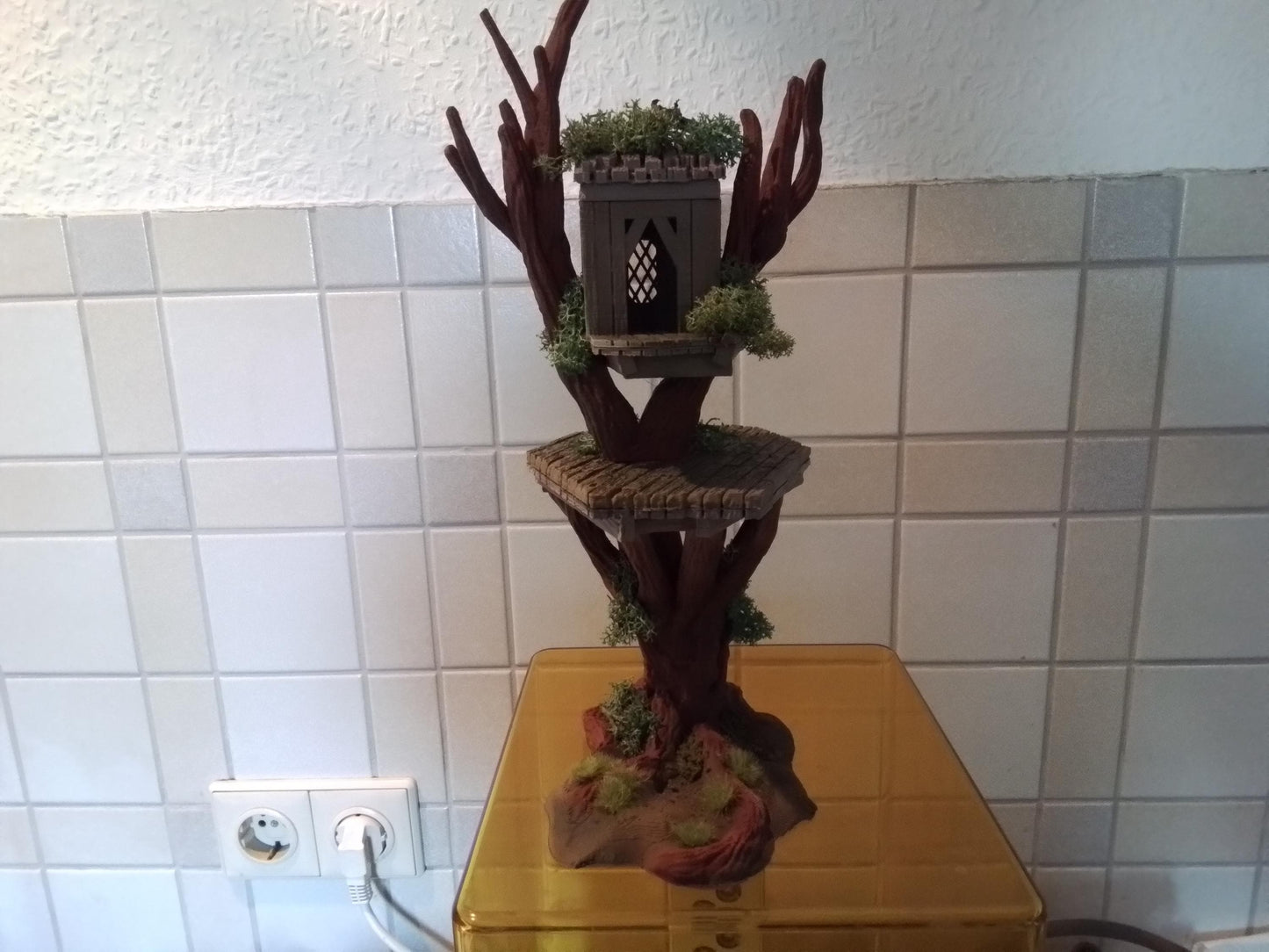 Treehouse Watchpost by GameScape3D - 3D Printed Tabletop Terrain, Perfect for Wargames, Board Games, RPGs