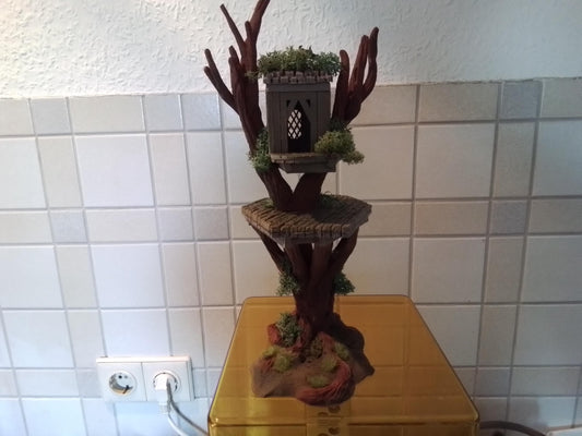 Treehouse Watchpost by GameScape3D - 3D Printed Tabletop Terrain, Perfect for Wargames, Board Games, RPGs