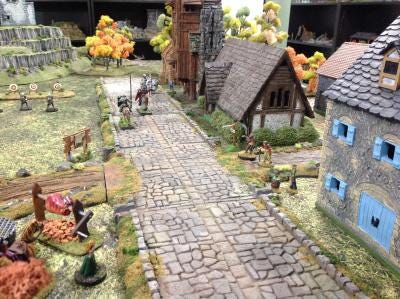Kings Road and Town Square - 3D Printed Tabletop Terrain, Perfect for Wargames, Board Games, Role Playing Games