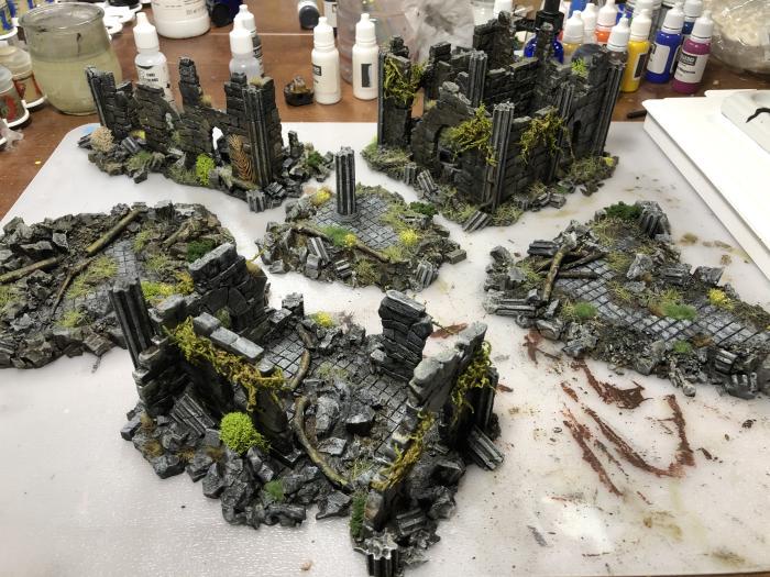 Ruins Pack II Terrain by GameScape3D - 3D Printed Tabletop Terrain, Perfect for Wargames, Role playing games, Tabletop games