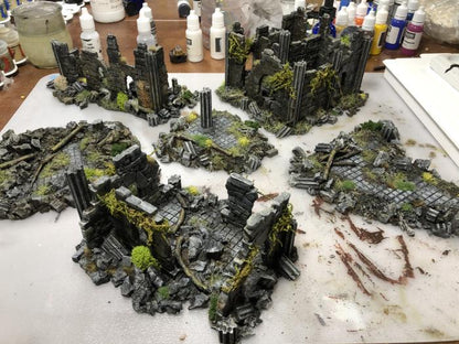 Ruins Pack II Terrain by GameScape3D - 3D Printed Tabletop Terrain, Perfect for Wargames, Role playing games, Tabletop games