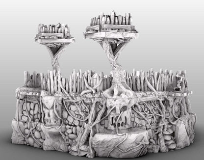 Huge Swamp Goblin Fort by GameScape3D - 3D Printed Tabletop Terrain, Perfect for Wargames, Board Games, RPGs