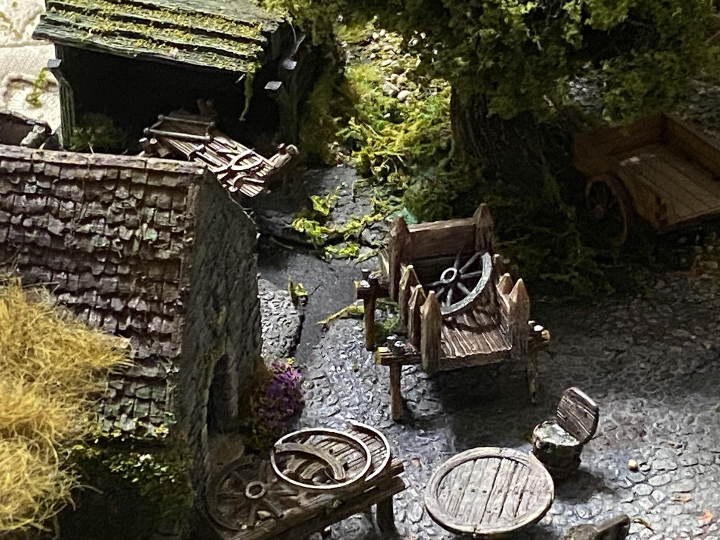 Wheel Wright and Small Smith by GameScape3D - 3D Printed Tabletop Terrain, Perfect for Wargames, RPGs