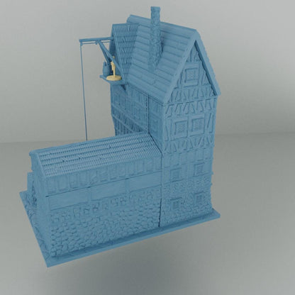 Store House - Tabletop Terrain - 28 MM Tabletop 3D Printed Terrain by MiniatureLand, Perfect for Wargaming and RPGs