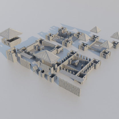 Small Wooden Fort - Tabletop Terrain - 28 MM, Tabletop 3D Printed Terrain by MiniatureLand, Perfect for Wargaming and RPGs