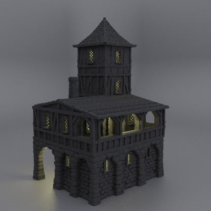 Small Village Prison - Tabletop Terrain - 28 MM, Tabletop 3D Printed Terrain by MiniatureLand, Perfect for Wargaming and RPGs