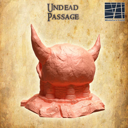 Undead Passage - Tabletop Terrain - 28 MM, Tabletop 3D Printed Terrain by MiniatureLand, Perfect for Wargaming and RPGs