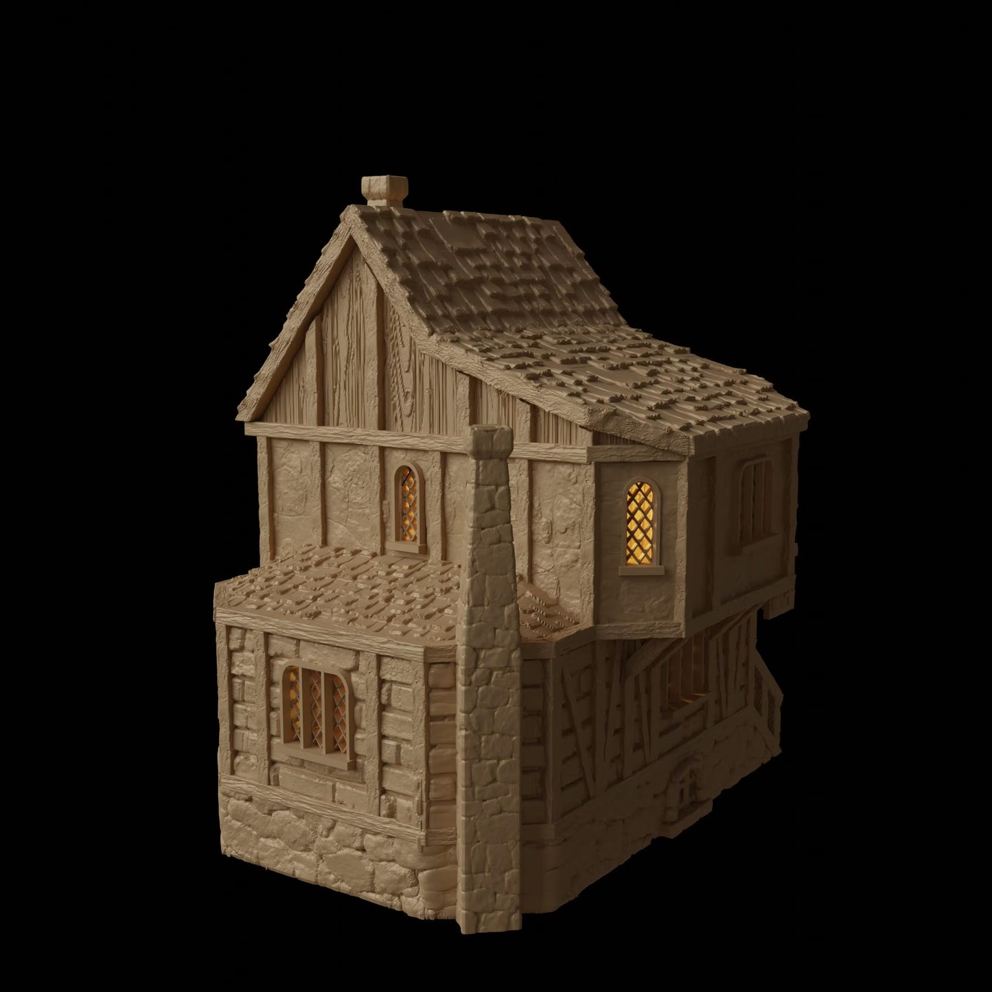 Medieval Apothecary - Tabletop Terrain - 28 MM, Tabletop 3D Printed Terrain by MiniatureLand, Perfect for Wargaming and RPGs
