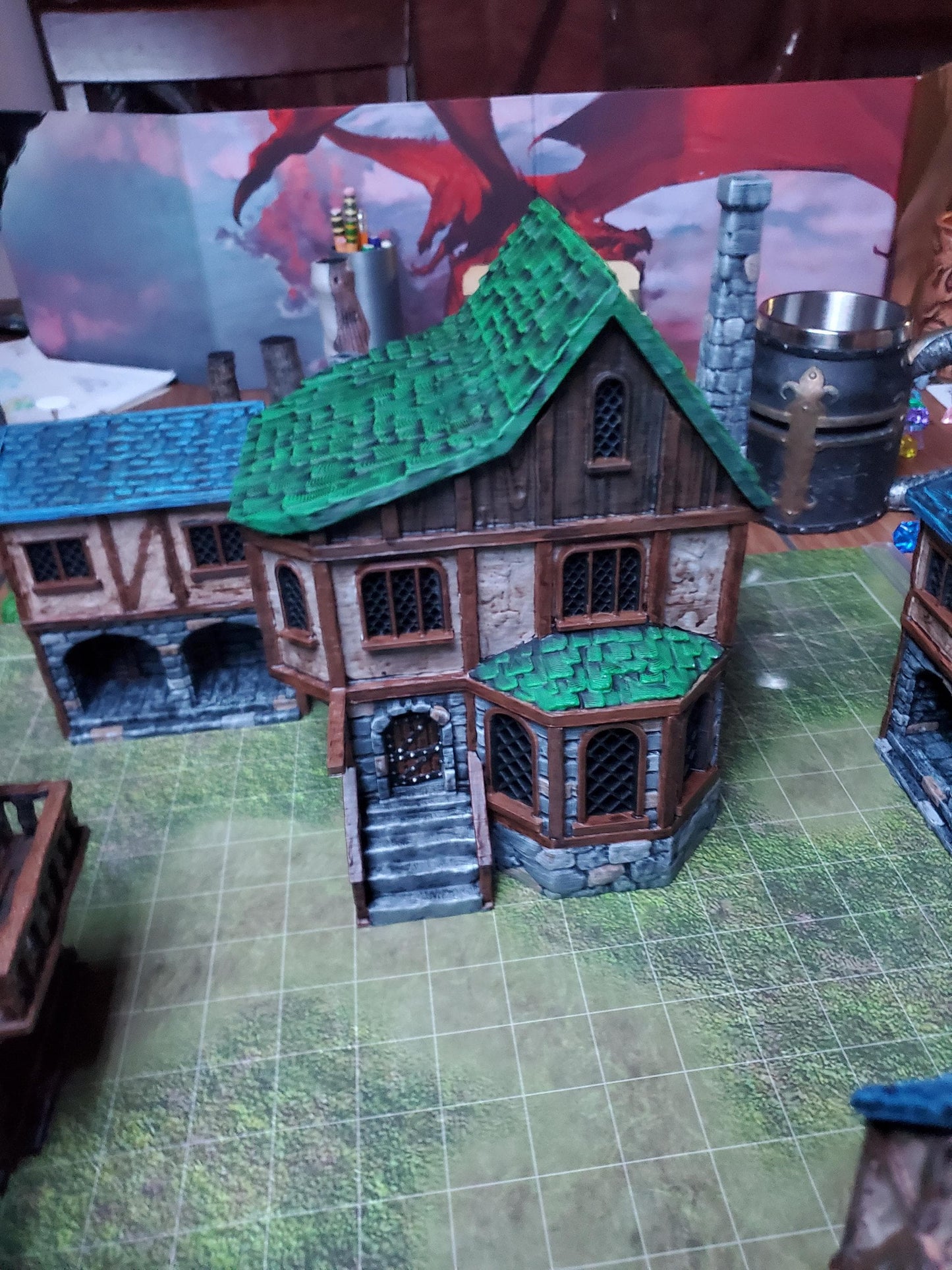 Medieval Apothecary - Tabletop Terrain - 28 MM, Tabletop 3D Printed Terrain by MiniatureLand, Perfect for Wargaming and RPGs