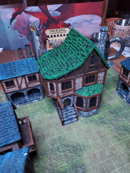 Medieval Apothecary - Tabletop Terrain - 28 MM, Tabletop 3D Printed Terrain by MiniatureLand, Perfect for Wargaming and RPGs