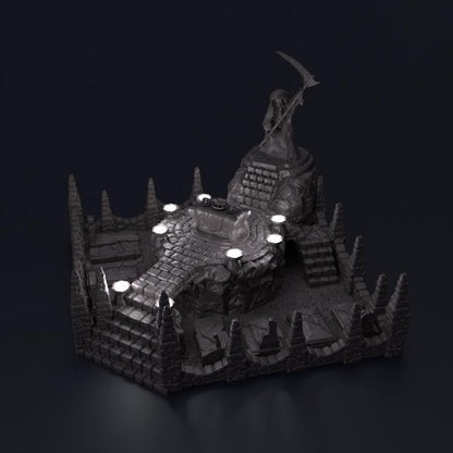 Undead Shrine - Tabletop Terrain - 28 MM, Tabletop 3D Printed Terrain by MiniatureLand, Perfect for Wargaming and RPGs