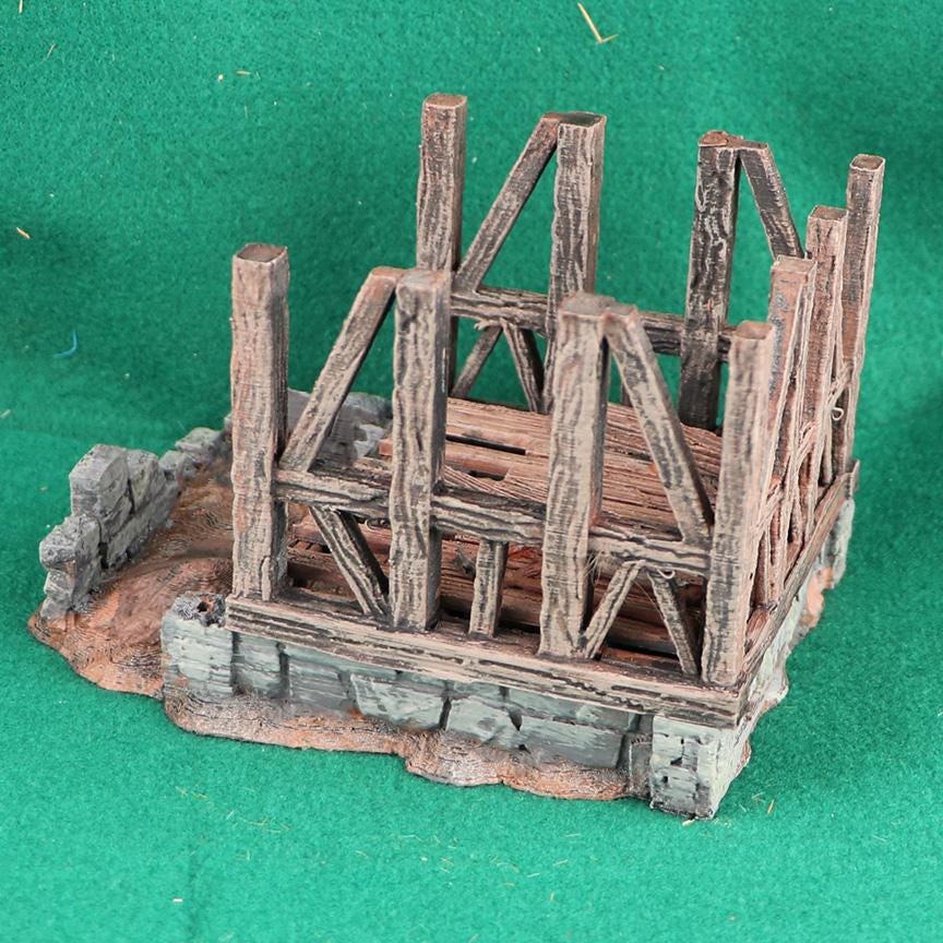 Full Construction Site and Partial Building by GameScape3D - 3D Printed Tabletop Terrain, Perfect for Wargames, Board Games, RPGs